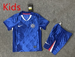 2025-26 correct version Chelsea Home Blue Kid/Youth Soccer Uniform-6748