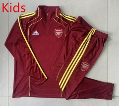 2025-26 retro version Arsenal Red Kids/Youth Soccer Tracksuit -815