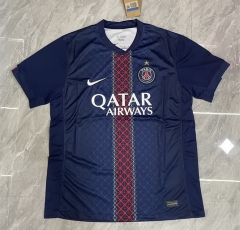 (S-4XL) 25-26 Paris Home Blue Thailand Soccer Jersey AAA(with star version)-512