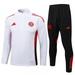 25-26 Bayern München White Thailand Soccer Tracksuit-815
