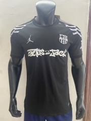 25-26 Barcelona Black Thailand Soccer Jersey AAA-0594