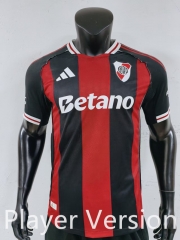 Player Version 2025-2026 River Plate Away Black&Red Thailand Soccer Jersey AAA-1959