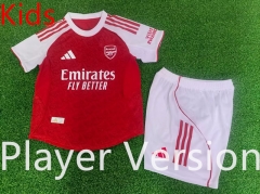 Player Version 2025-26 Arsenal Home Red Kids/Youth Soccer Uniform-9926