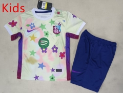 2025-2026 Barcelona Light Pink Kids/Youth Soccer Uniform-507
