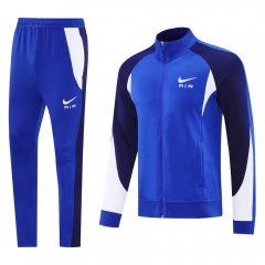 Nike Color Blue Thailand Soccer Jacket Uniform-LH