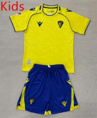 2025-26 Cádiz CF Home Yellow Kid/Youth Soccer Uniform-AY