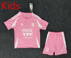 25-26 Argentina Special Edition Pink Kids/Youth Soccer Uniform-GB