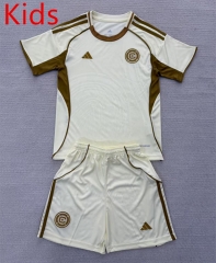2025-26  Chicago Fire Light Yellow kids  Soccer Uniform-AY