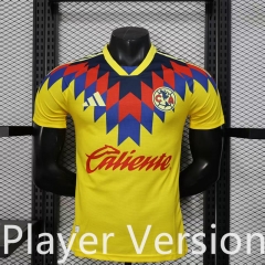 Player Version 2025-2026 Special Version Club America Yellow Thailand Soccer Jersey AAA-888