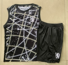 Retro Version 25-26 Chelsea Black Starry Thailand Vest-sleeve Soccer Tracksuit-815