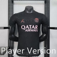 Player Version 2025-26 Paris Black Thailand Soccer Jersey AAA-888
