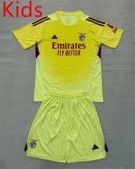 2025-26 Benfica goalkeeper Yellow kids Soccer Uniform-AY