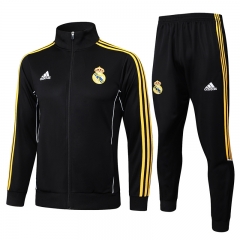 2025-2026 Retro Version Real Madrid Black Thailand Soccer Jacket Uniform-815