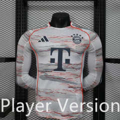 Player Version 2025-26 Bayern München Away apricot  LS Thailand Soccer Jersey AAA-888
