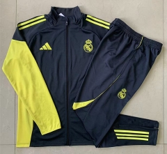 2025-2026 Real Madrid Dark Grey Thailand Soccer Jacket Uniform-815
