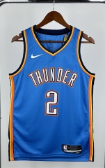 2023 Oklahoma City Thunder Blue #2 NBA Jersey-311