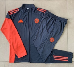 2025-26 Bayern München Dark Grey Soccer Jacket Uniform-815