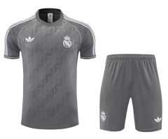 2025-2026 Real Madrid Grey Thailand Soccer  Uniform-4627