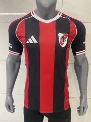 2025-26 River Plate  Away Red&Black Thailand Soccer Jersey AAA-416