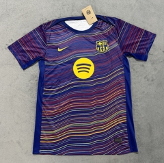 (S-4XL) 25-26 Barcelona Blue Thailand Soccer Training Jersey AAA-4506