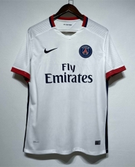 Retro Version 15-16 Paris Away White Thailand Soccer Jersey AAA-2483