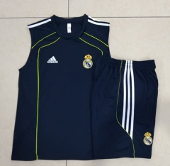 2025-26 Real Madrid Royal Blue Thailand Vest-Sleeve Soccer Tracksuit-815