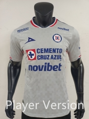 Player Version 25-26 Cruz Azul Away Gray Thailand Soccer Jersey AAA-0871