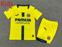 25-26 Villarreal CF Home Yellow Kids/Youth Soccer Uniform-7809