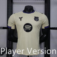Player Version 25-26 Barcelona Away Yellow Thailand Soccer Jersey AAA-888