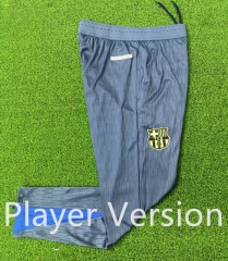 Player Version 2025-2026 Barcelona Grey Thailand Soccer Long Pants-9926