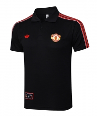 Retro Version 25-26 Manchester United Black Thailand Polo -815