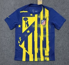 2025-2026 Atlético Madrid Blue&Yellow Thailand Training Soccer Jersey AAA-7642