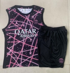 25-26 Jordan Paris SG Black Starry Sky Inkjet Soccer Vest uniform-815