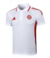 25-26 Bayern München White Thailand Soccer Polo Shirts-815