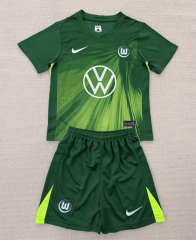 2025-2026 Wolfsburg Away Green Soccer Unifrom-AY