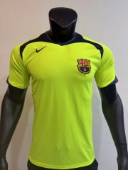 Retro Version 05-06 Barcelona  Away Green  Thailand Soccer Jersey AAA-0871