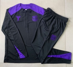2025-2026 Barcelona Black Thailand Soccer Tracksuit-815