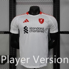 Player Version 2025-26 Liverpool Away White Thailand Soccer Jersey AAA-888