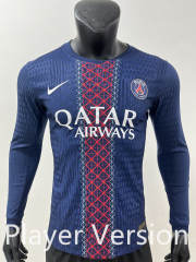 Player version 2025-26 Paris SG  Home Blue LS Thailand Soccer Jersey AAA-1959