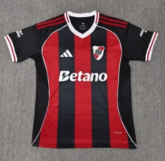 2025-26 River Plate  Away Red&Black Thailand Soccer Jersey AAA-709