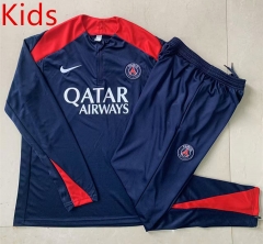2025-26 Paris SG Blue Kids/Youth Soccer Tracksuit-815