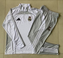 2025-26 Real Madrid White Thailand Soccer Tracksuit-815