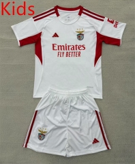 2025-26 Benfica 3rd Away White kids Soccer Uniform-AY