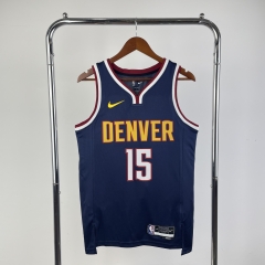 2023 logo versionNBA Denver Nuggets Black#15 Jersey-311
