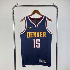 2023 logo versionNBA Denver Nuggets Black#15 Jersey-311