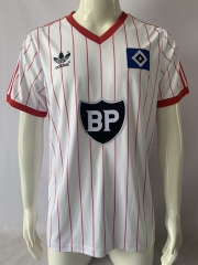 Retro version 83-84 Hamburger SV Home White Thailand Soccer Jersey AAA-503