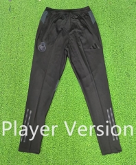 Player Version 2025-26 Real Madrid Black&Grey Thailand Soccer Long Pants-9926