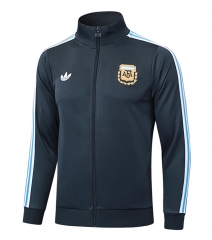 Retro Version 25-26 Argentina Dark Grey Thailand Soccer Jacket -815