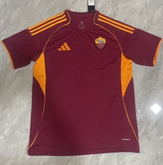 (S-4XL)25-26 Roma Home Red Thailand Soccer Jersey AAA-818