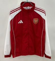 25-26 Arsenal Red Thailand Soccer Trench Coat-0255
